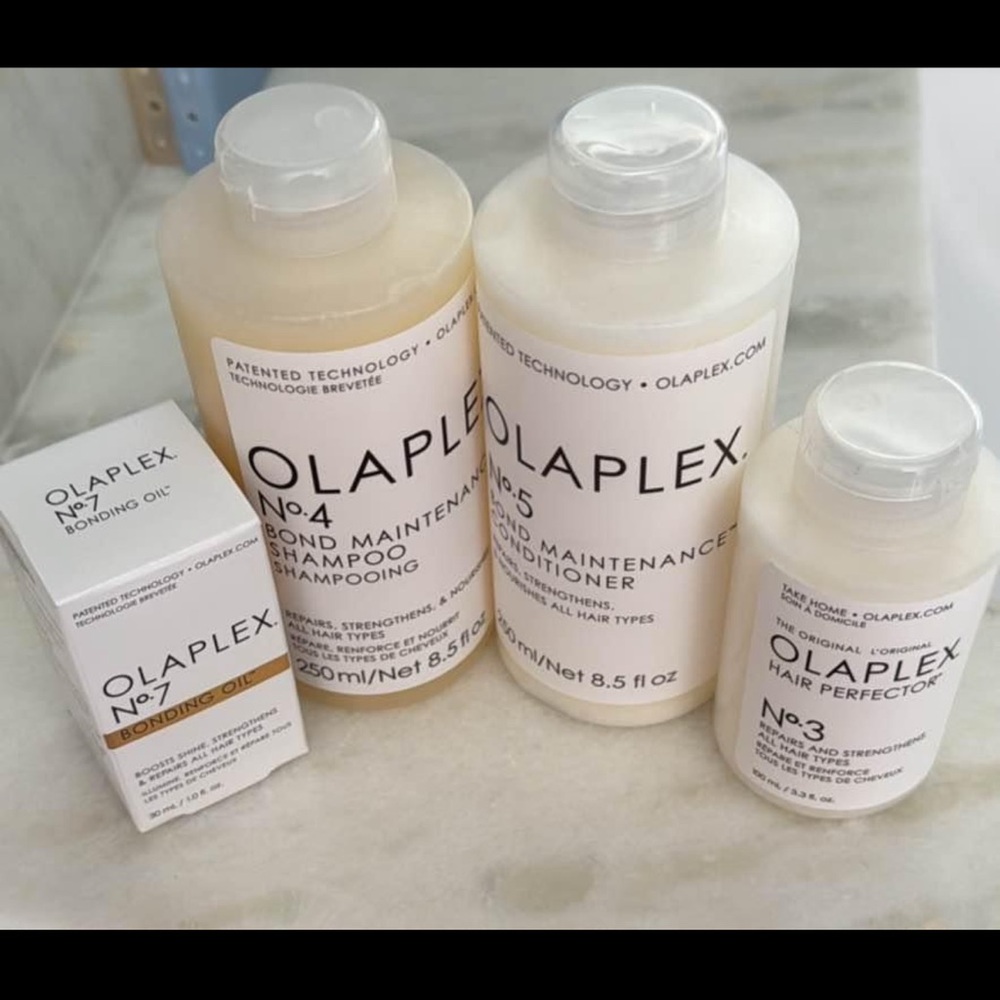 OlaPlex bundle of 4, shampoo, conditioner, oil, hair perfector! Brand new!